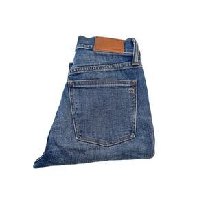 Madewell 9" High Riser Skinny Skinny Crop Ripped Denim Jeans Size 25